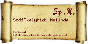 Székelyhidi Melinda névjegykártya